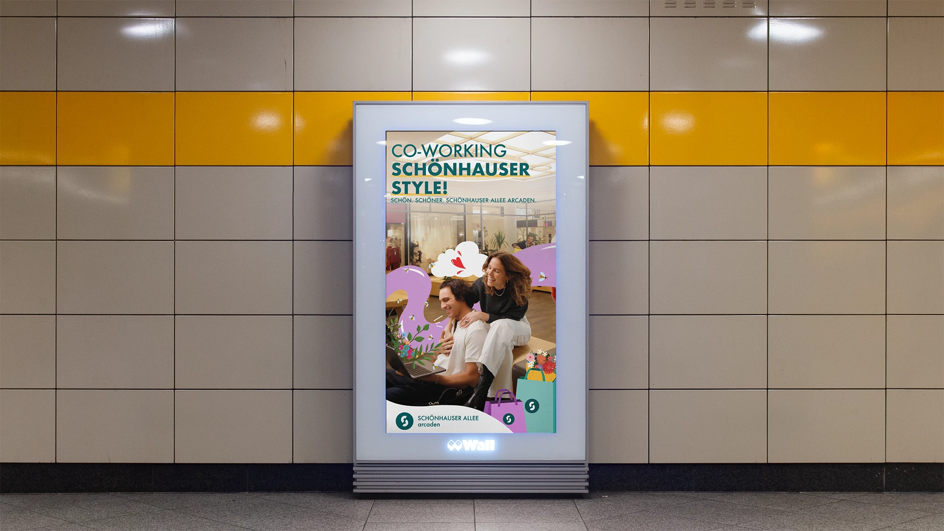 Werbeposter Ubahn Kampagne 25 Jahre Schönhauser Allee Arcaden 