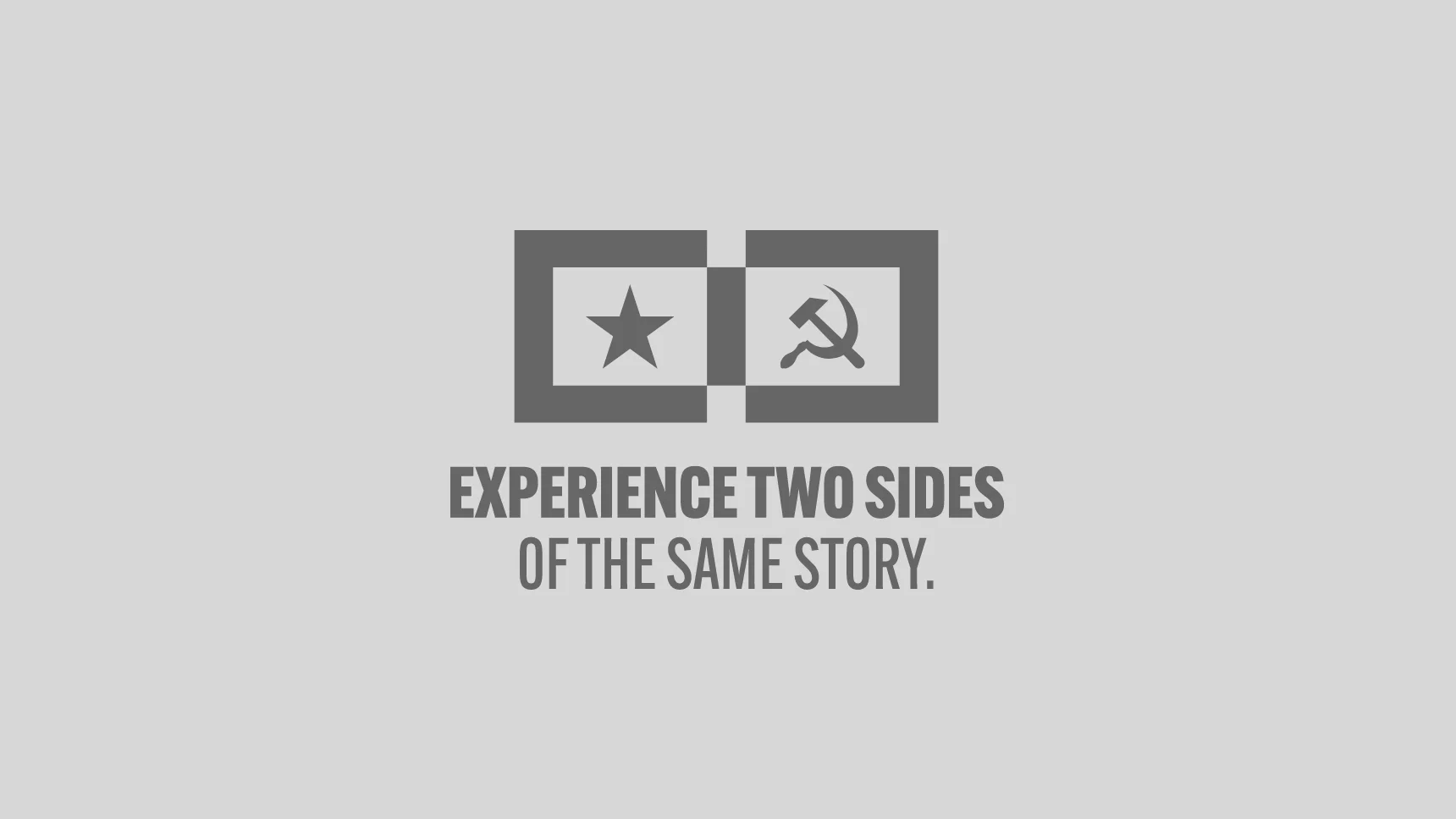 One picture shows the Cold War Museum's claim "Experience two sides"