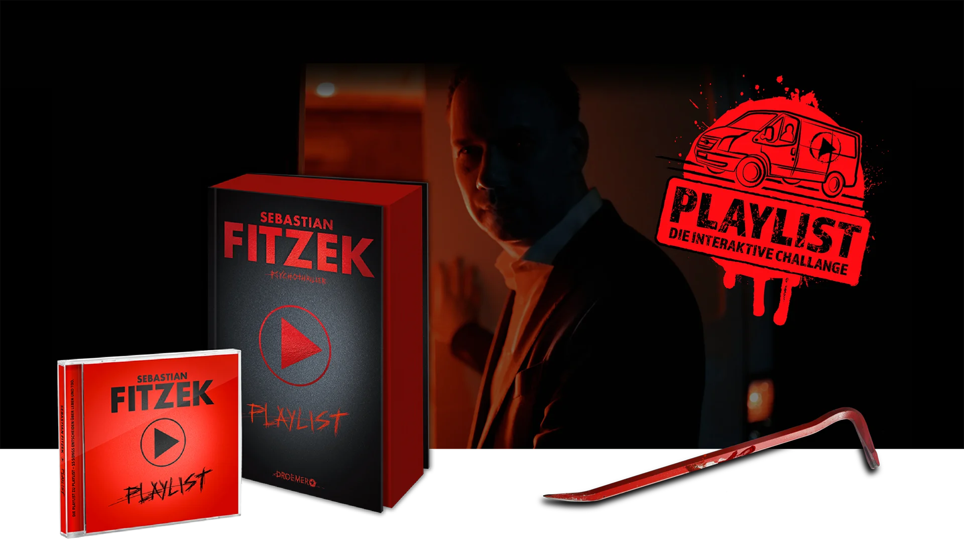 Ein Bild zeigt das Buch "Die Paylist" als Buch und CD von Sebastian Fitzek