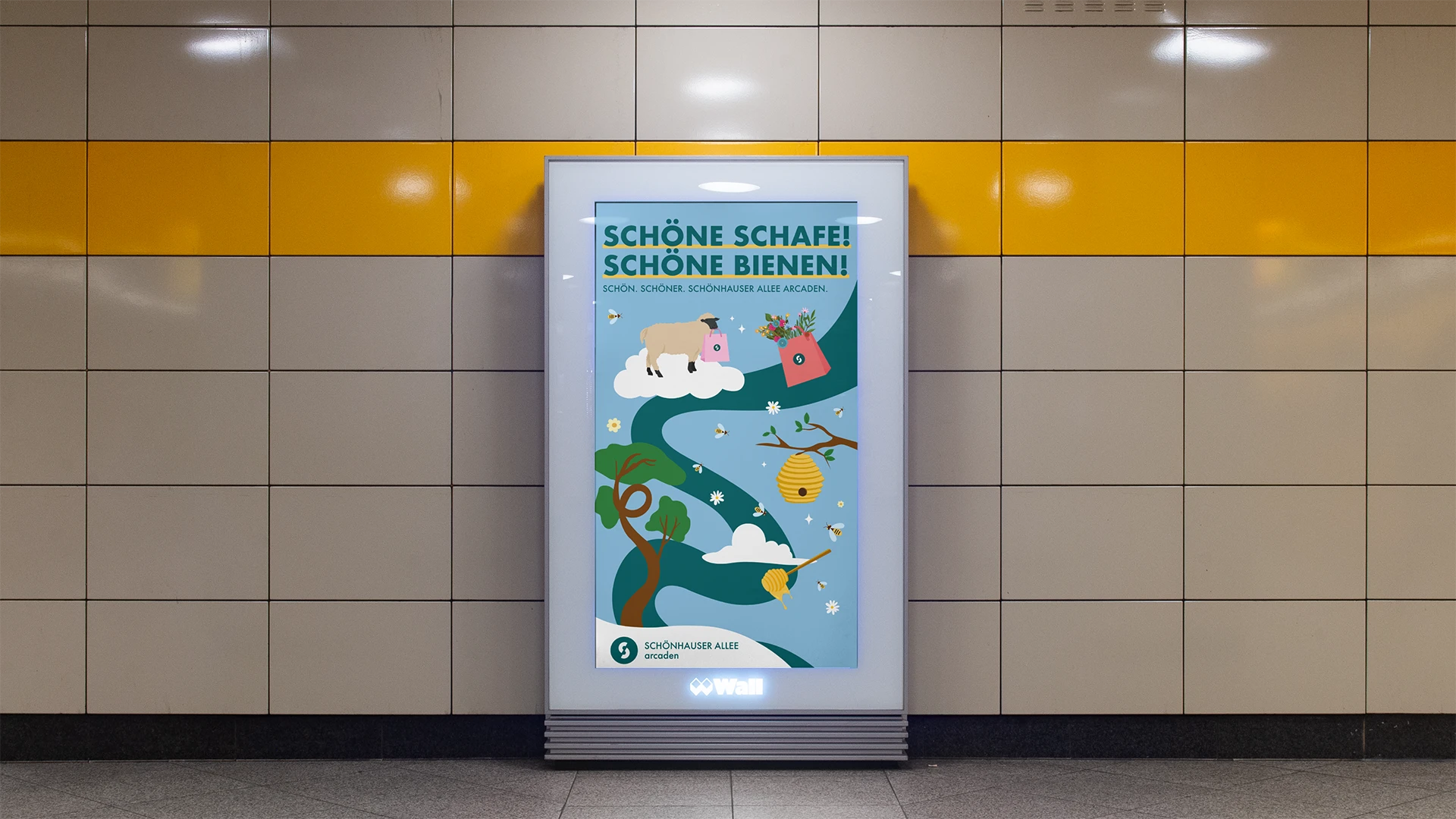 Werbeposter Ubahn Kampagne 25 Jahre Schönhauser Allee Arcaden 